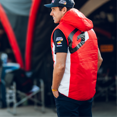 Toyota Gazoo Racing WRRC Rally Raid Official Licensed Red Padded Gilet Jacket