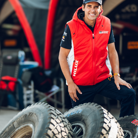 Toyota Gazoo Racing WRRC Rally Raid Official Licensed Red Padded Gilet Jacket