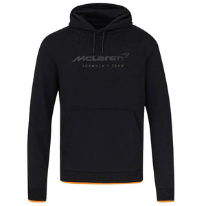 McLaren F1 Team Black Core Essentials Front Stealth Logo Hoodie
