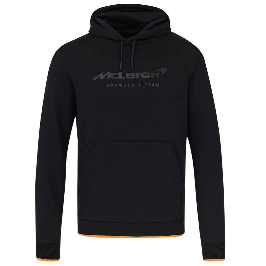 McLaren F1 Team Black Core Essentials Front Stealth Logo Hoodie