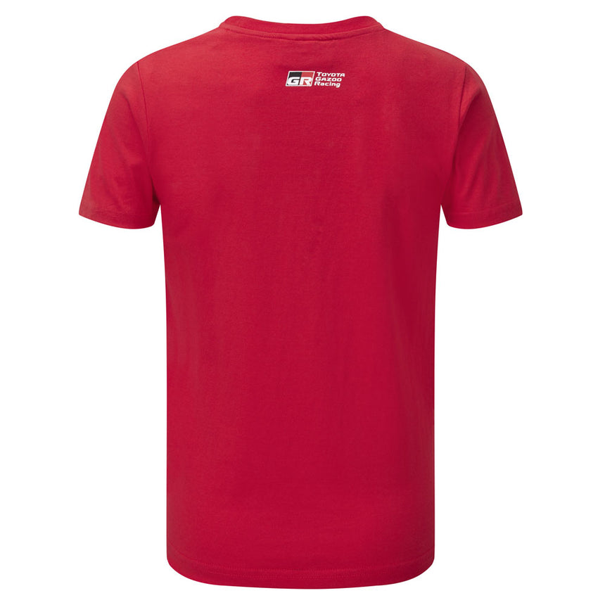 Toyota Gazoo Racing Kids Red Front WEC Car Graphic Tee Shirt