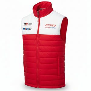Toyota Gazoo Racing Team WRC Official Red/White Padded Gilet Jacket