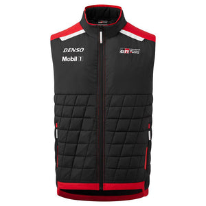 Toyota Gazoo Racing Team Black/Red/White Padded Gilet Jacket