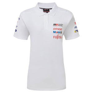 Toyota Gazoo Racing WEC Team Ladies White Polo Tee Shirt