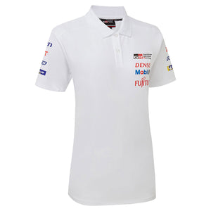 Toyota Gazoo Racing WEC Team Ladies White Polo Tee Shirt