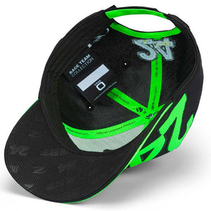 Stake F1 Team Kick Sauber Black/Green Guanyu Zhou #24 Baseball Cap