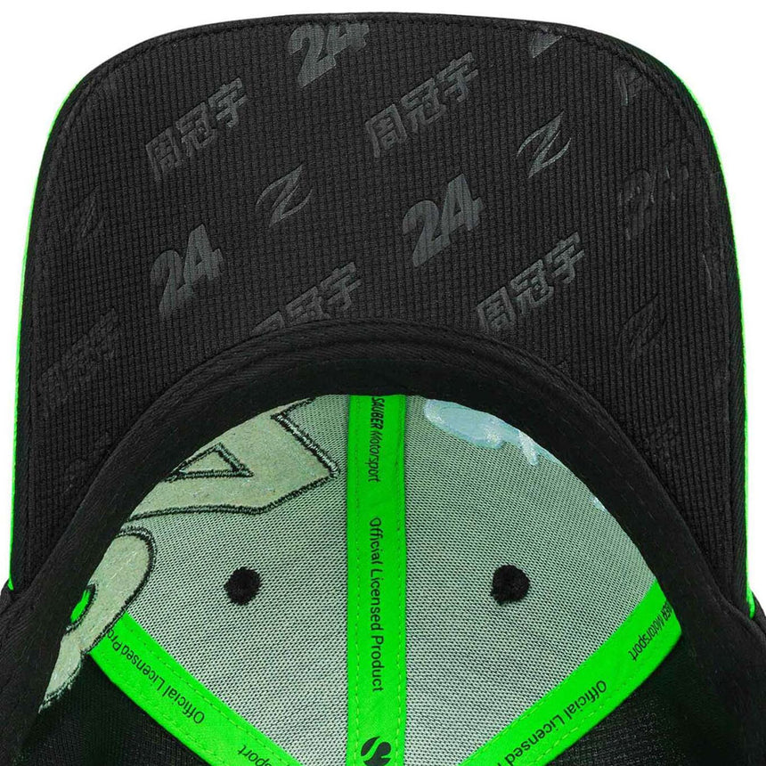 Stake F1 Team Kick Sauber Black/Green Guanyu Zhou #24 Baseball Cap