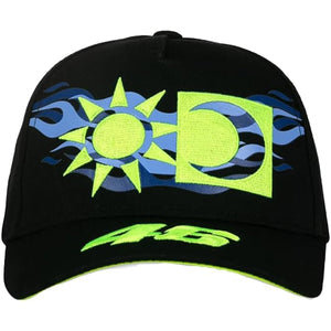 Valentino Rossi VR46 WRT Sun & Moon Official Kids Black Baseball Cap