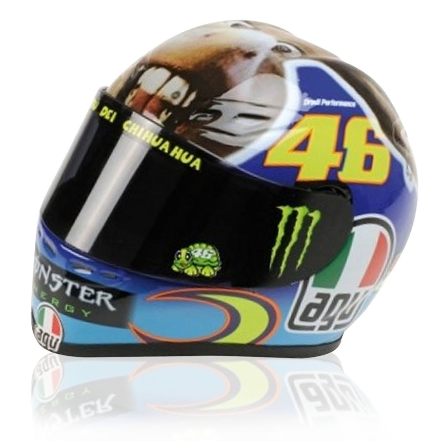 Valentino Rossi VR46 Replica 1:5 Scale Mini Helmet Misano 2009