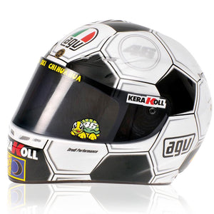 Valentino Rossi VR46 Replica 1:5 Scale Mini Helmet Montmeló 2008