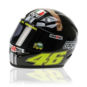 Valentino Rossi VR46 Replica 1:5 Scale Mini Helmet Test 2007