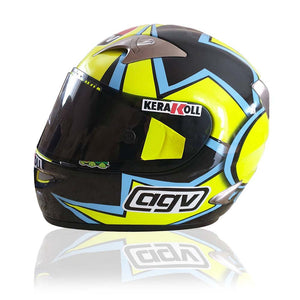 Valentino Rossi VR46 Replica 1:5 Scale Mini Helmet Winter Test 2005