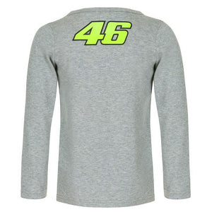 Valentino Rossi VR46 Moto GP Kids Grey 46 Print Long Sleeve & Bottom Pyjama Set