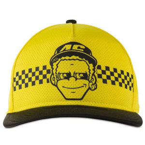 Valentino Rossi VR46 Moto GP Yellow Dottorone Adjustable Size Baseball Cap