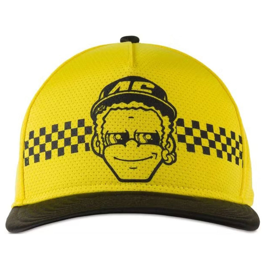 Valentino Rossi VR46 Moto GP Yellow Dottorone Adjustable Size Baseball Cap