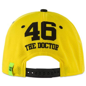 Valentino Rossi VR46 Moto GP Yellow Dottorone Adjustable Size Baseball Cap