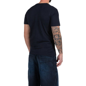 Valentino Rossi VR46 Moto GP Navy Heritage Front 46 The Doc Print Tee Shirt