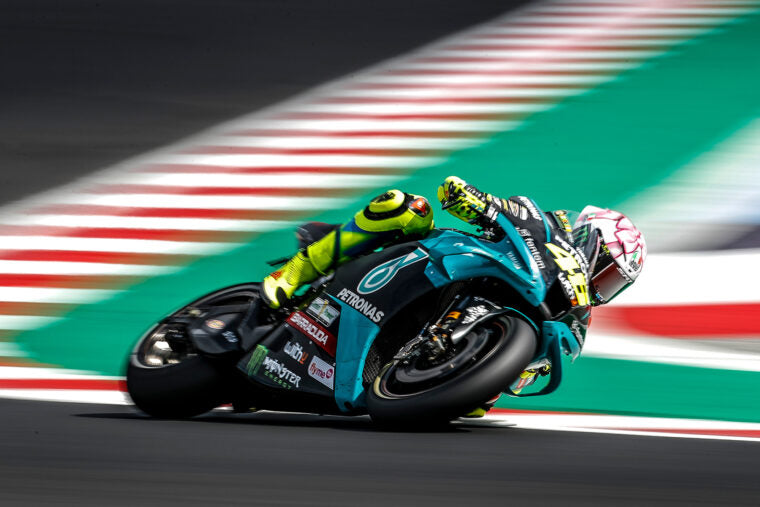 Valentino Rossi VR46 1:5 Scale Moto GP Mini Helmet Misano Race 1 2021