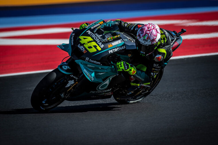 Valentino Rossi VR46 1:5 Scale Moto GP Mini Helmet Misano Race 1 2021