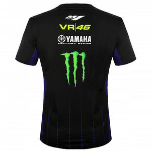 Valentino Rossi VR46 Moto GP Black Monster Yamaha Team Tee Shirt