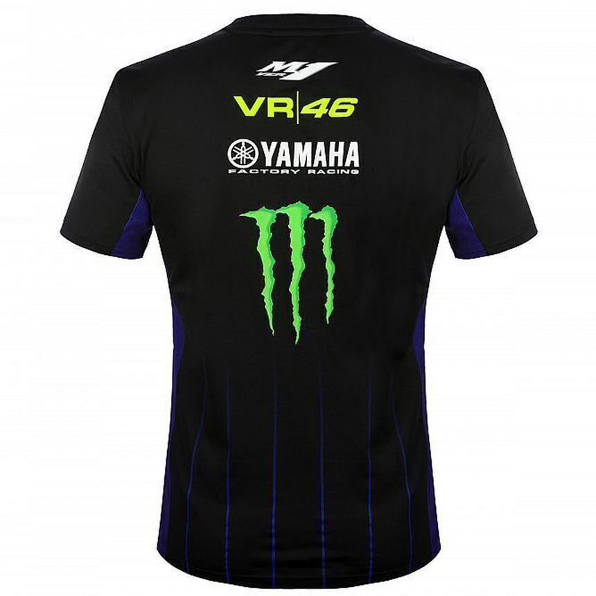 Valentino Rossi VR46 Moto GP Black Monster Yamaha Team Tee Shirt