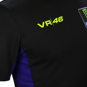 Valentino Rossi VR46 Moto GP Black Monster Yamaha Team Tee Shirt