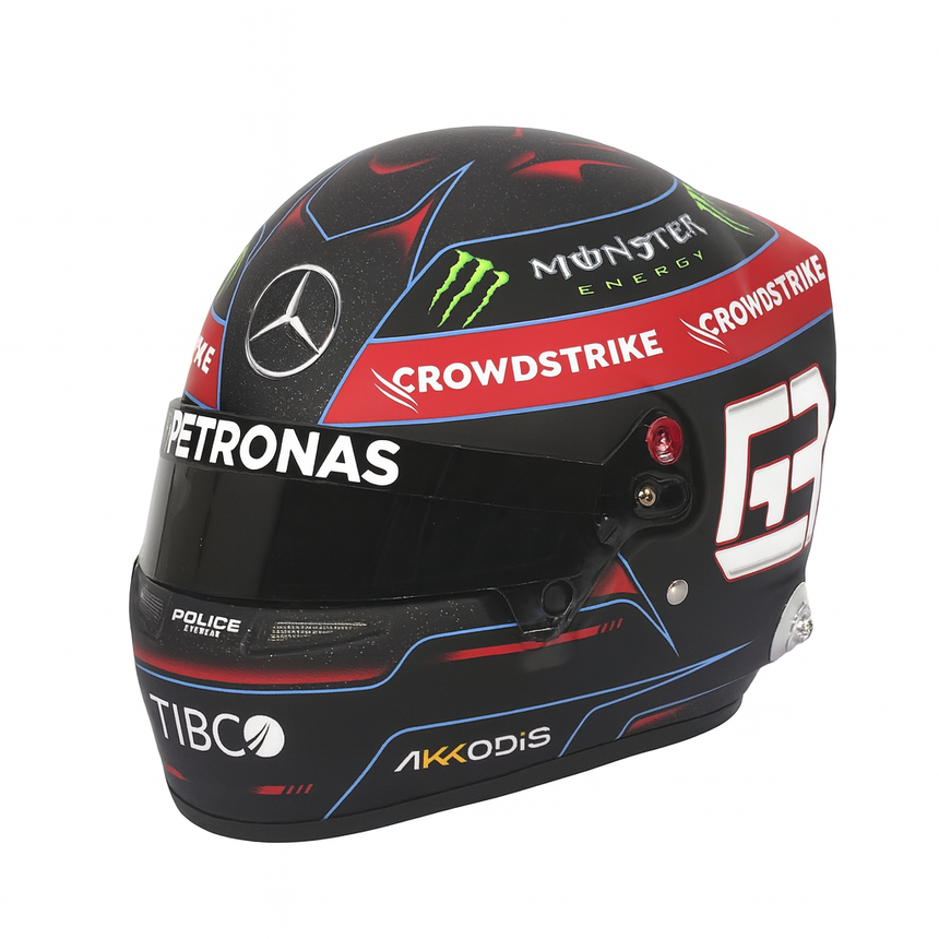 Bell 1:2 Scale 2022 George Russell Mercedes AMG Petronas F1 Mini Helmet