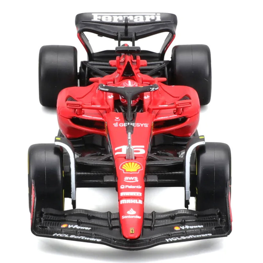 Bburago 1/43 Ferrari SF‑23 2023 #16 Charles LeClerc Display Case Model